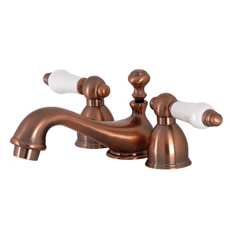 KS395PLAC Restoration Mini-Widespread Bathroom Faucet, Antique Copper